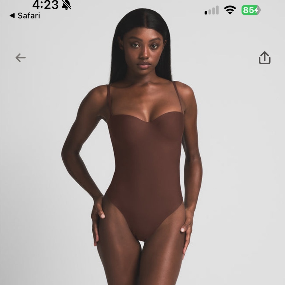 SKIMS Chocolate Brown Bodysuit size extra small unworn brand new with tags